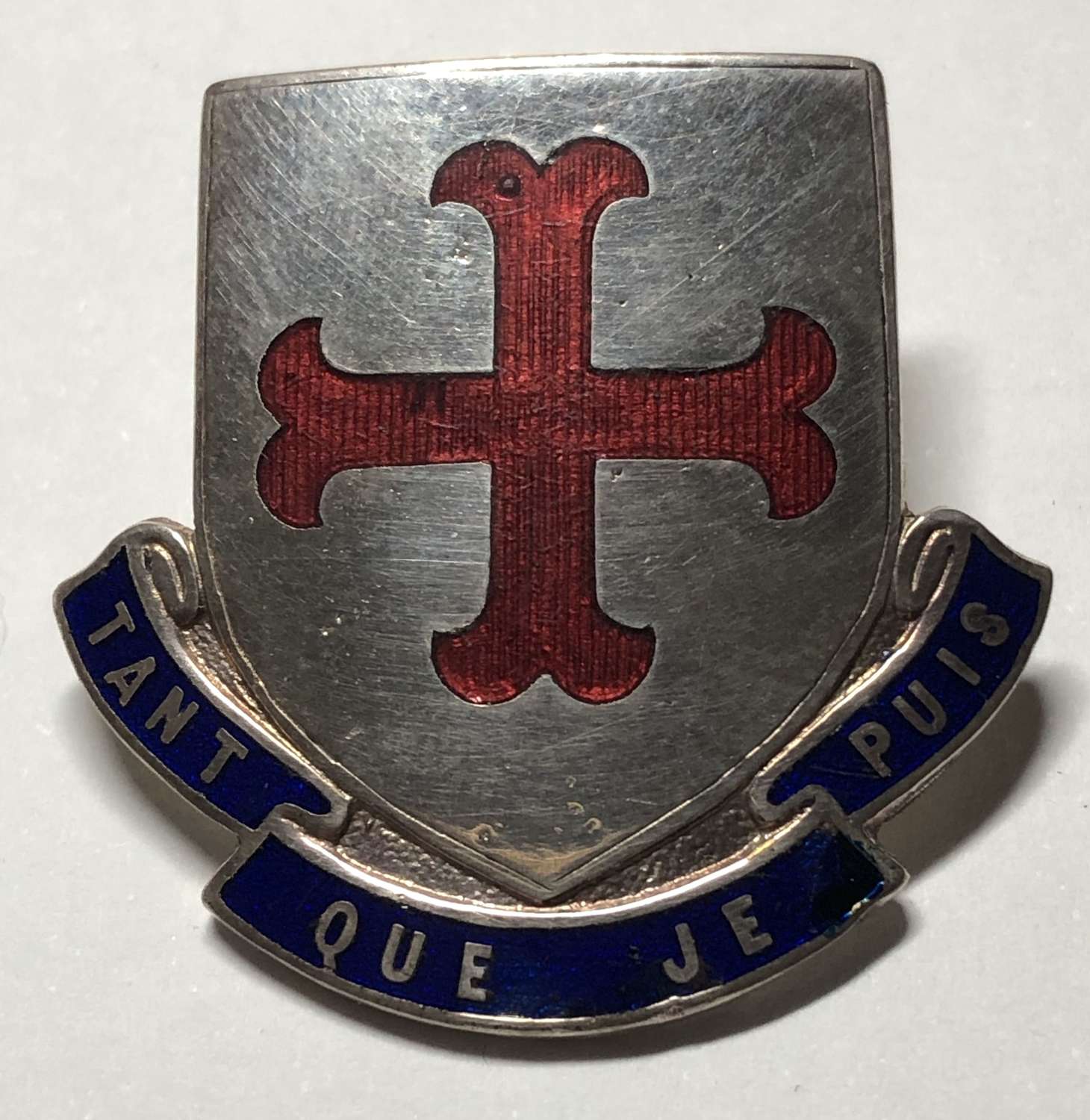 Enfield Grammar School cap badge by Collins, London