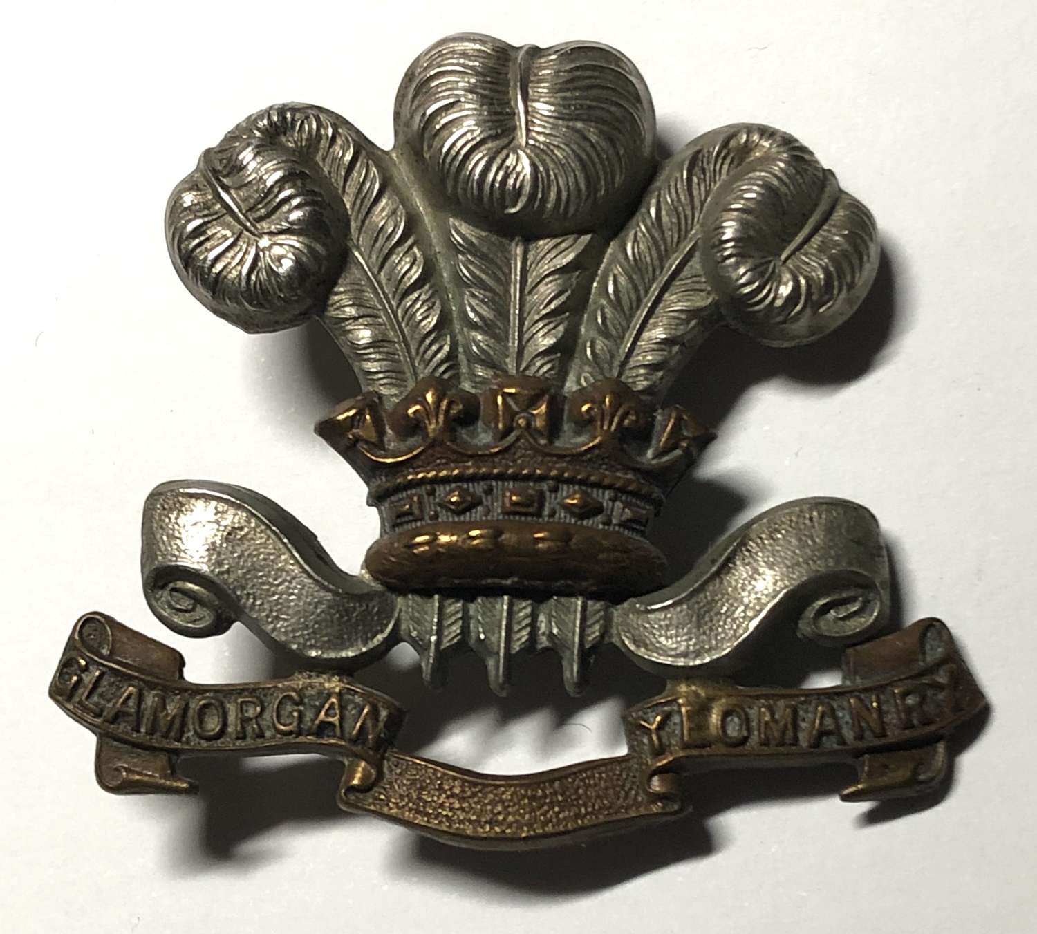 Welsh Glamorgan Yeomanry early post 1908 cap badge