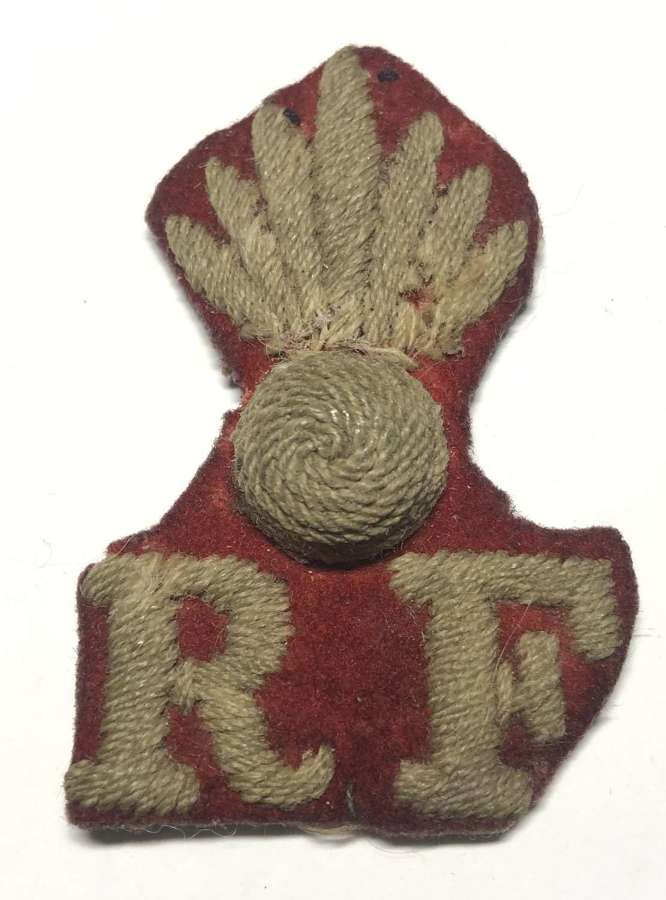 Royal Fusiliers Boer War foreign service helmet badge c1899-1902