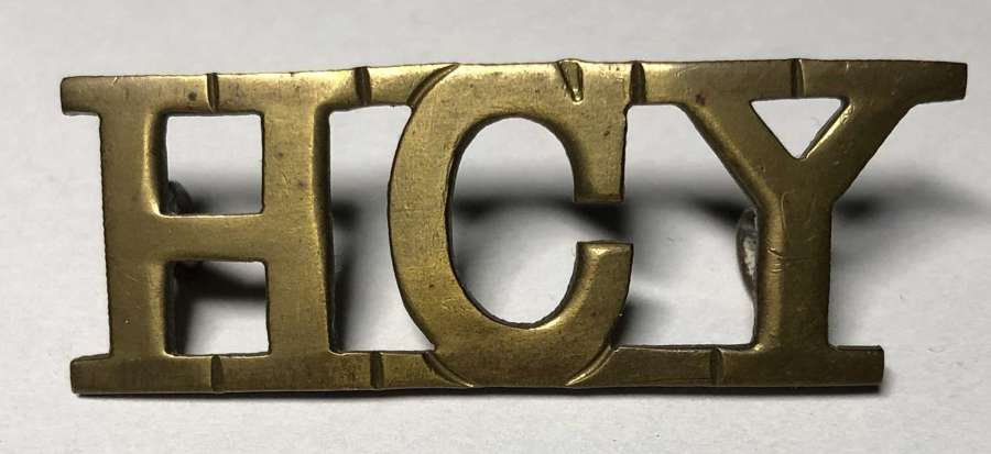 HCY Hampshire Carabiniers Yeomanry shoulder title