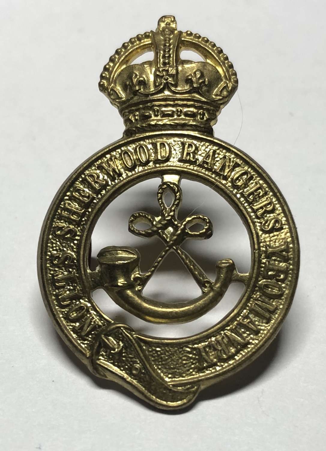 Notts. Sherwood Rangers Yeomanry cap badge circa 1936-52