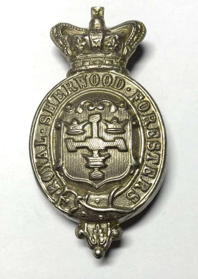 Royal Sherwood Foresters Victorian glengarry badge circa 1874-81