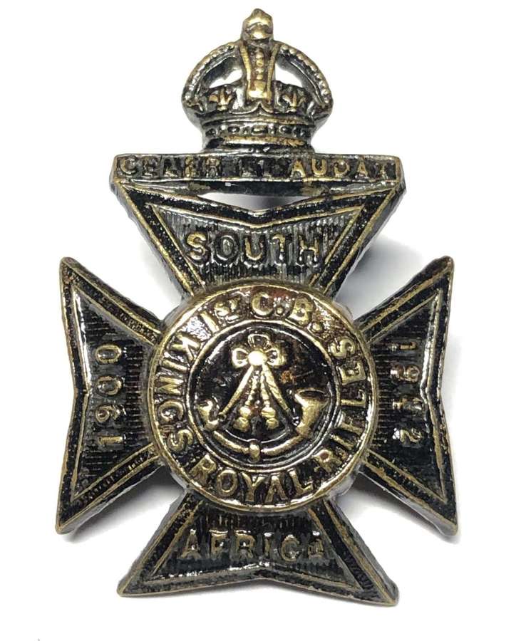 1st Cadet Battalion King’s Royal Rifle Corps Field Service cap badge