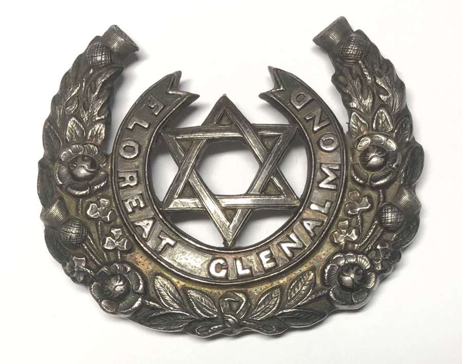 Scottish: Glenalmond College Cadets feather bonnet/baldric badge