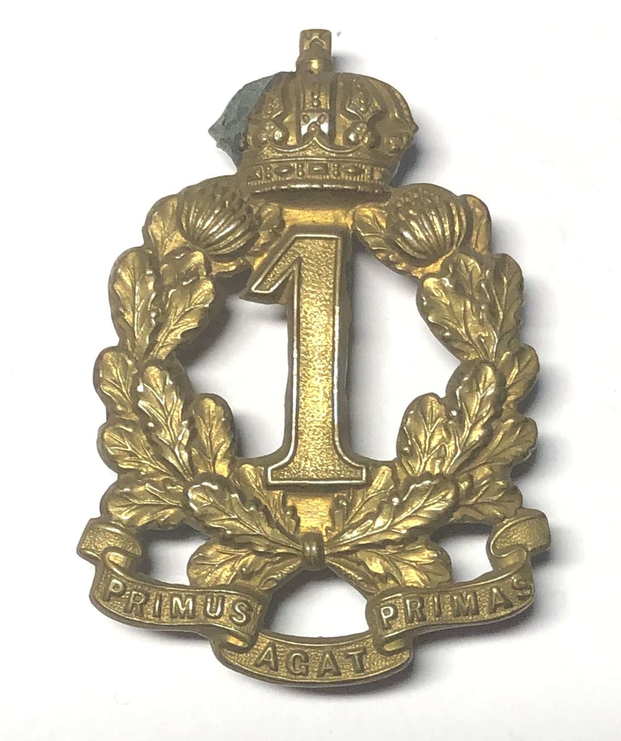 Australian 1st Regiment of NSW Vol Infantry Victorian slouch hat badge