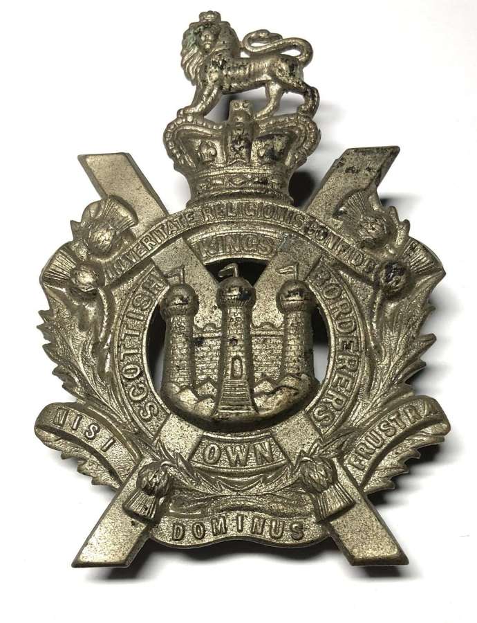 King’s Own Scottish Borderers Victorian glengarry badge by Gaunt