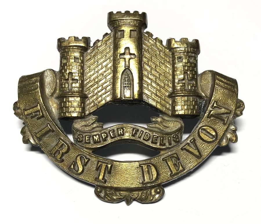 First Devon Militia Victorian glengarry badge