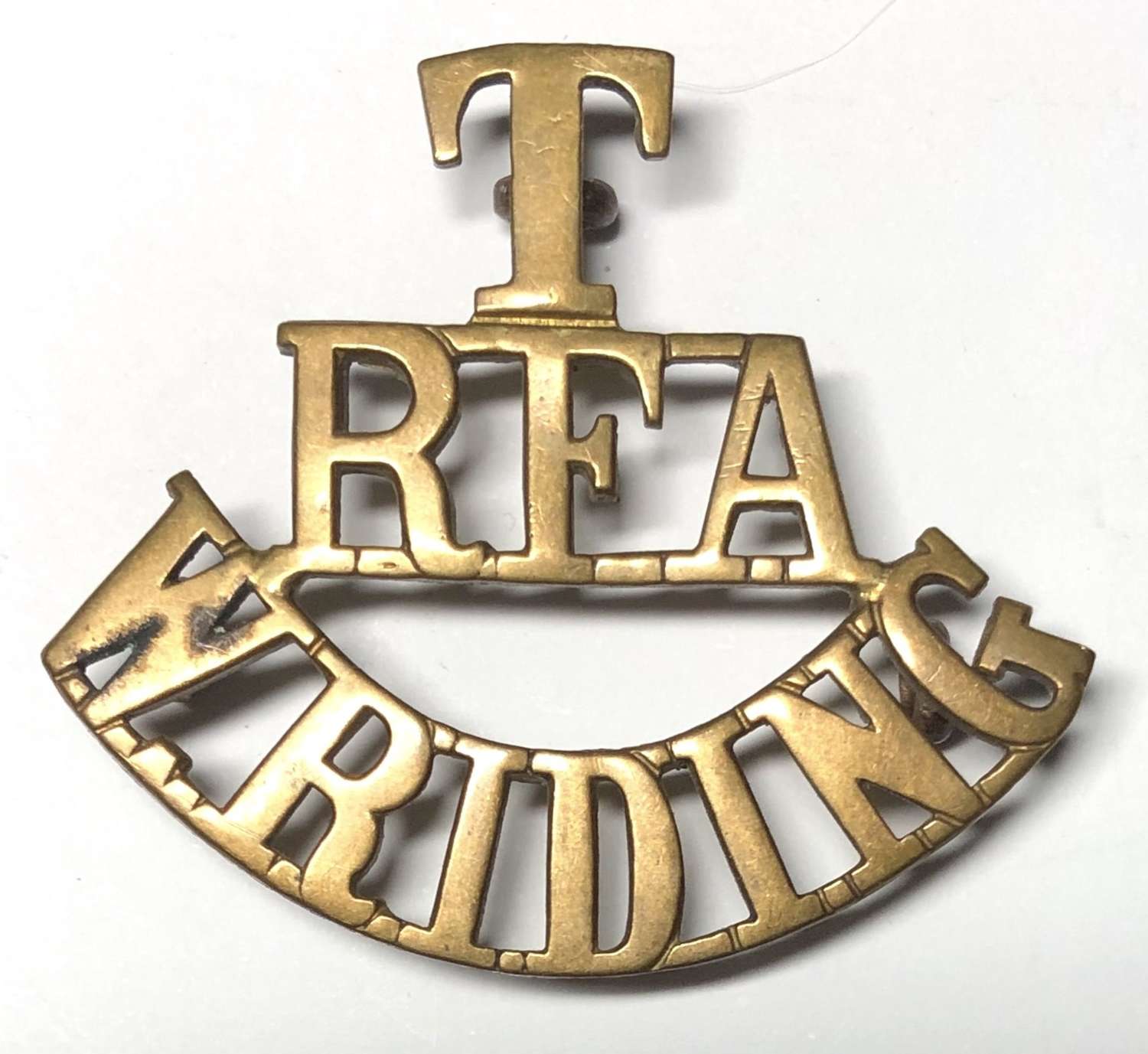 T / RFA / W.RIDING Royal Field Artillery title c1908-21