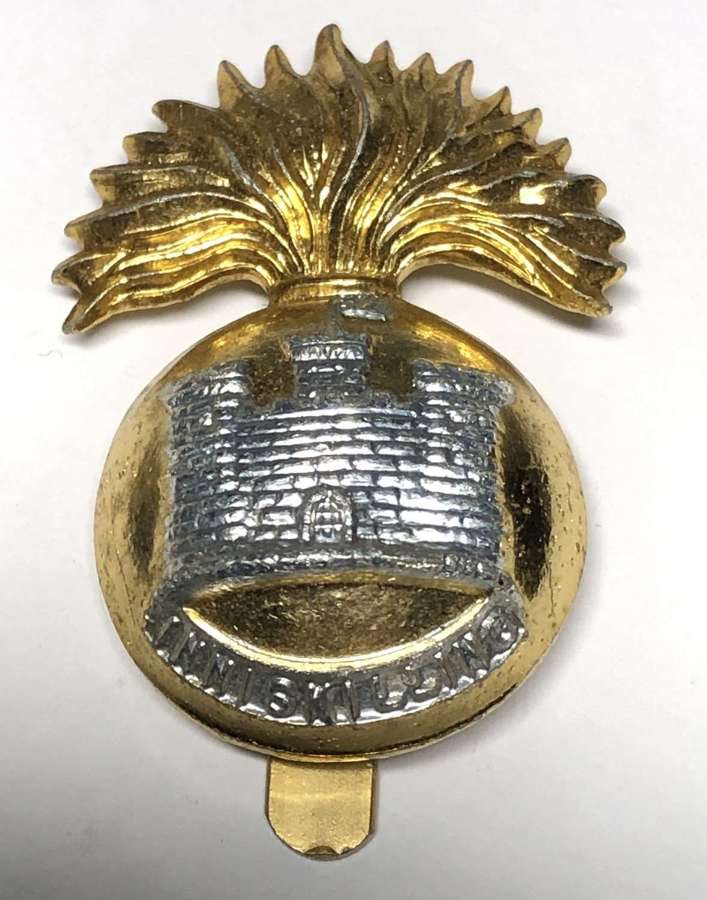 Royal Inniskilling Fusiliers pre 1968 anodised cap badge by Firmin