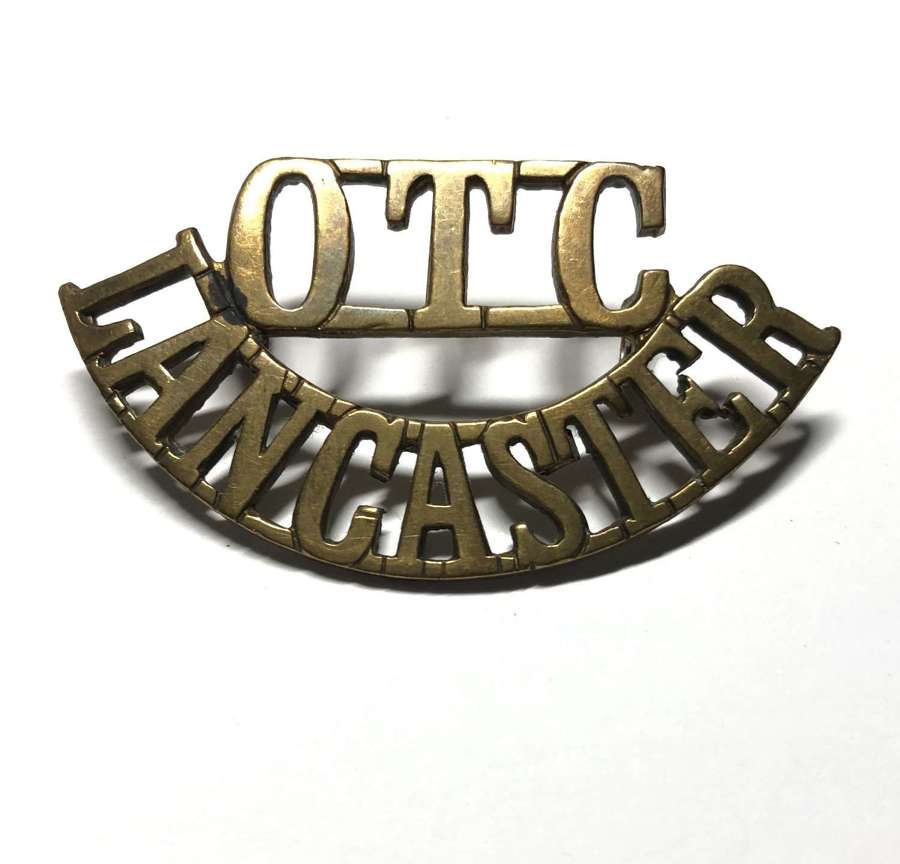 OTC / LANCASTER shoulder title circa 1908-40
