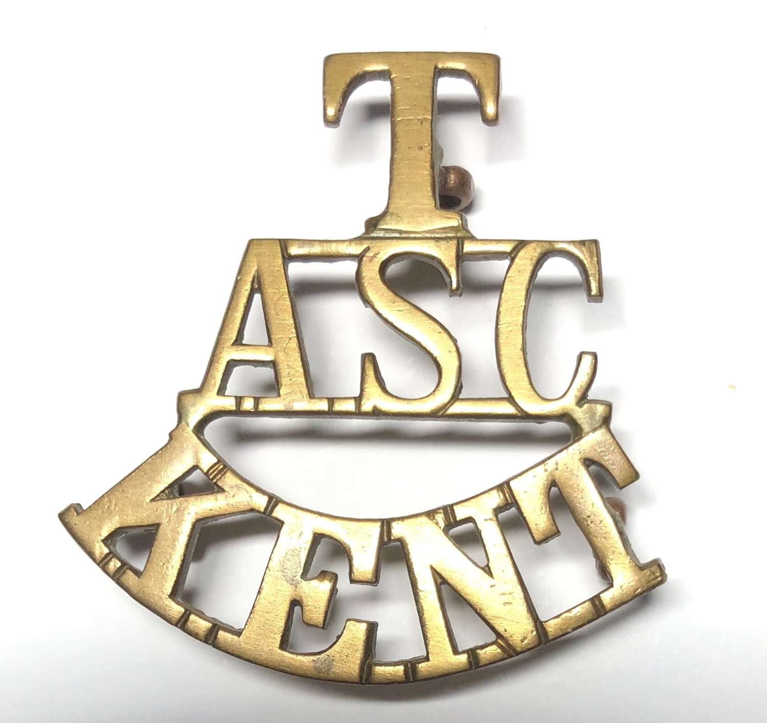 T / ASC / KENT Army Service Corps shoulder title