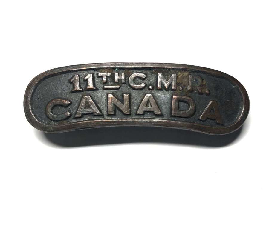 Canada. 11TH C.M.R. CANADA WW1 CEF shoulder title