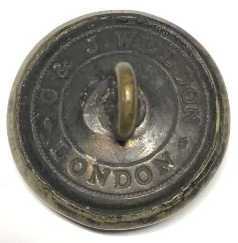 7th (Spilsby) Lincolnshire Rifle Volunteers silvered button c1860-80