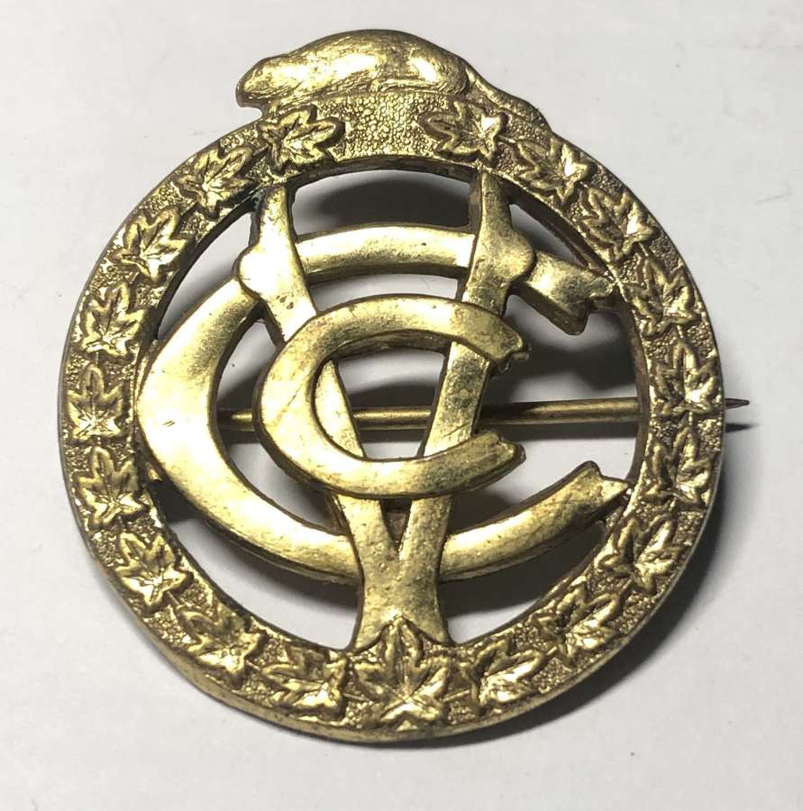 Canadian Army Veterinary Corps WW1 cap badge by PW ELLIS & CO 1913