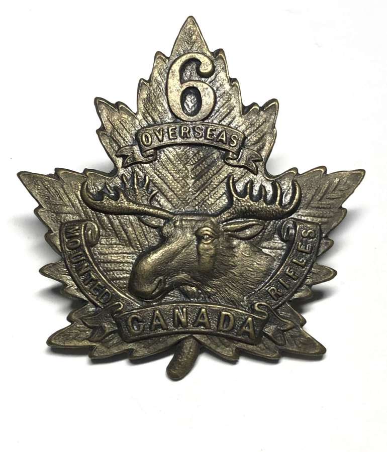 Canadian 6th Mounted Rifles CEF WW1 cap badge