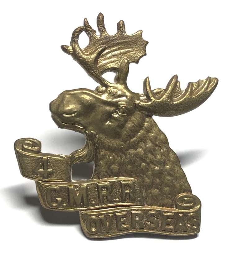 Canadian 465th Mounted Rifles CEF WW1 cap badge