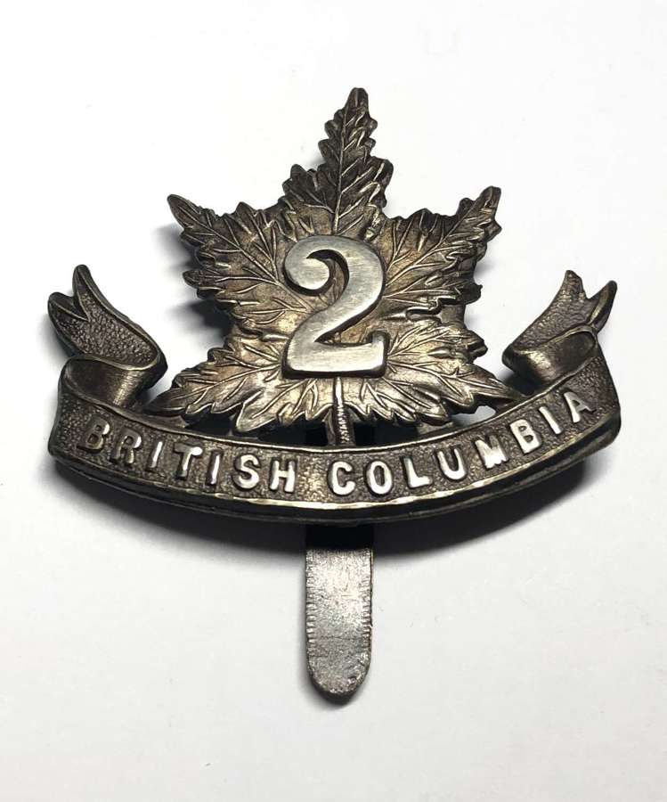Canadian 30th Battalion (2nd British Columbia) CEF WW1 cap badge
