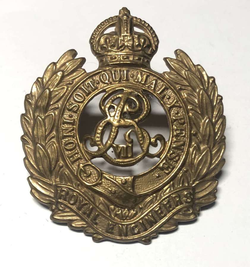 Royal Engineers attributed Edward VII cap badge circa 1901-10
