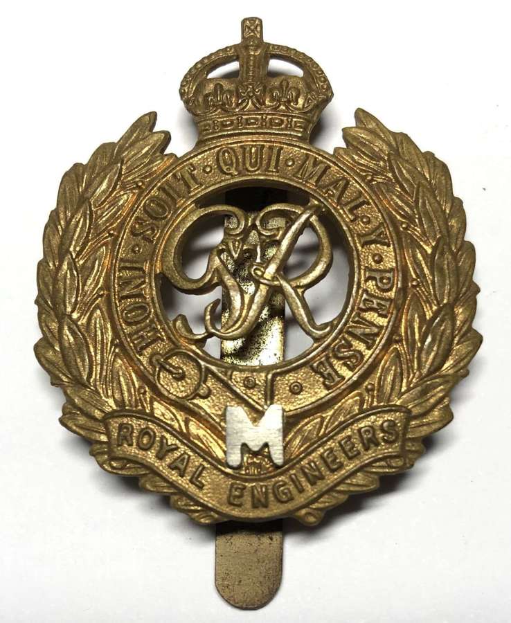 Royal Engineers Militia GVIR cap badge