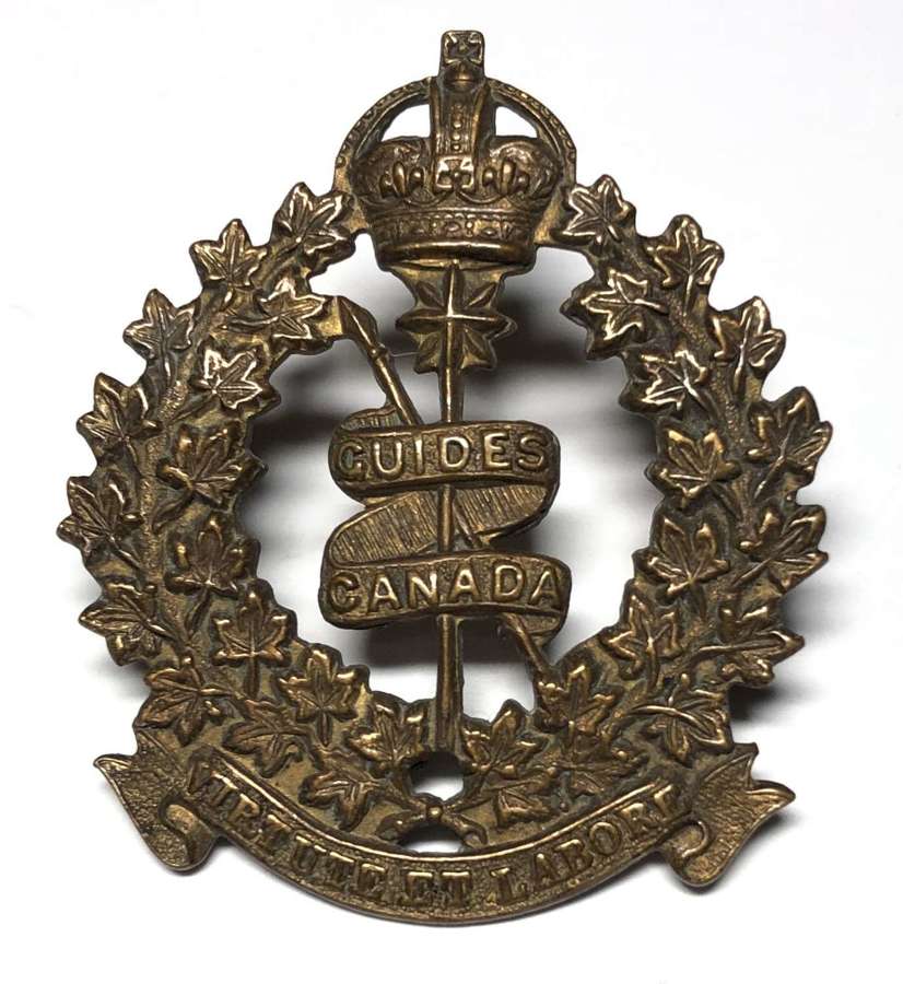 Canadian Corps of Guides WW1 cap badge by P.W.Ellis & Co. 1914