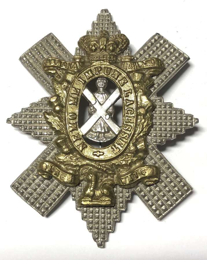 Black Watch (Royal Highlanders) Victorian senior NCO’s glengarry badge
