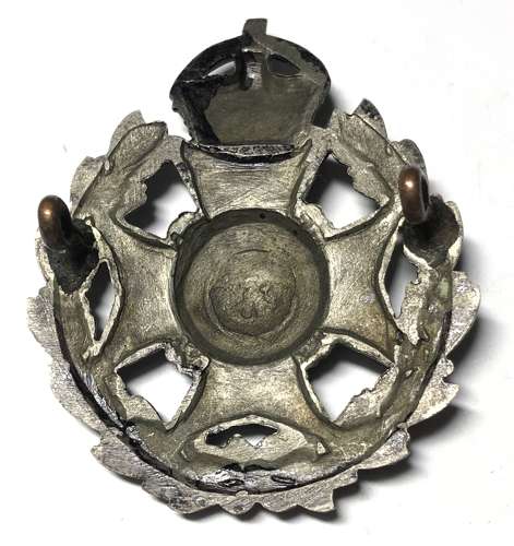 Robin Hood Officer's 1st pattern post 1908 cap badge