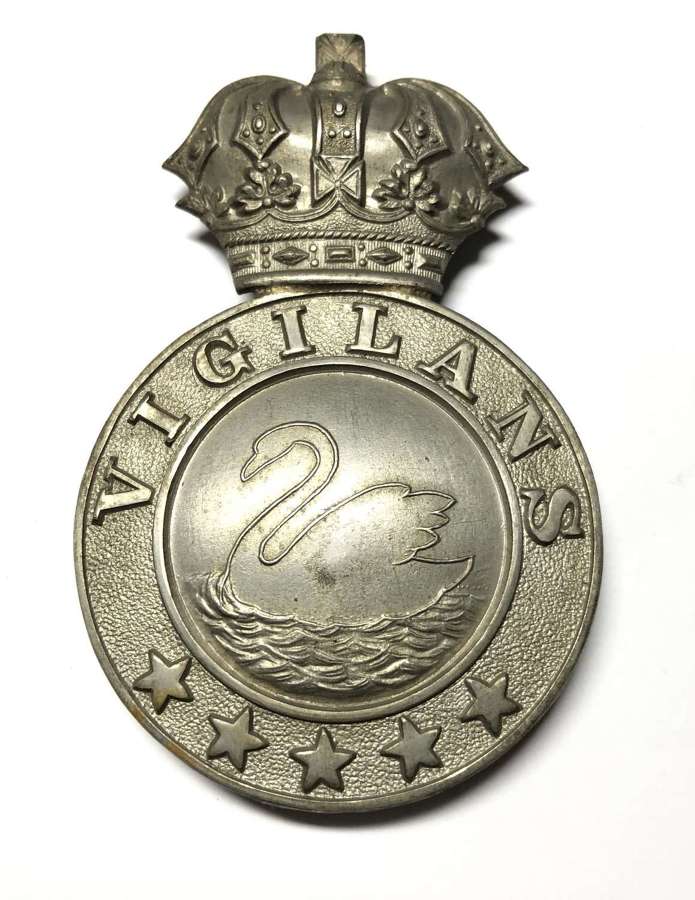Western Australian Military Forces Victorian head-dress badge