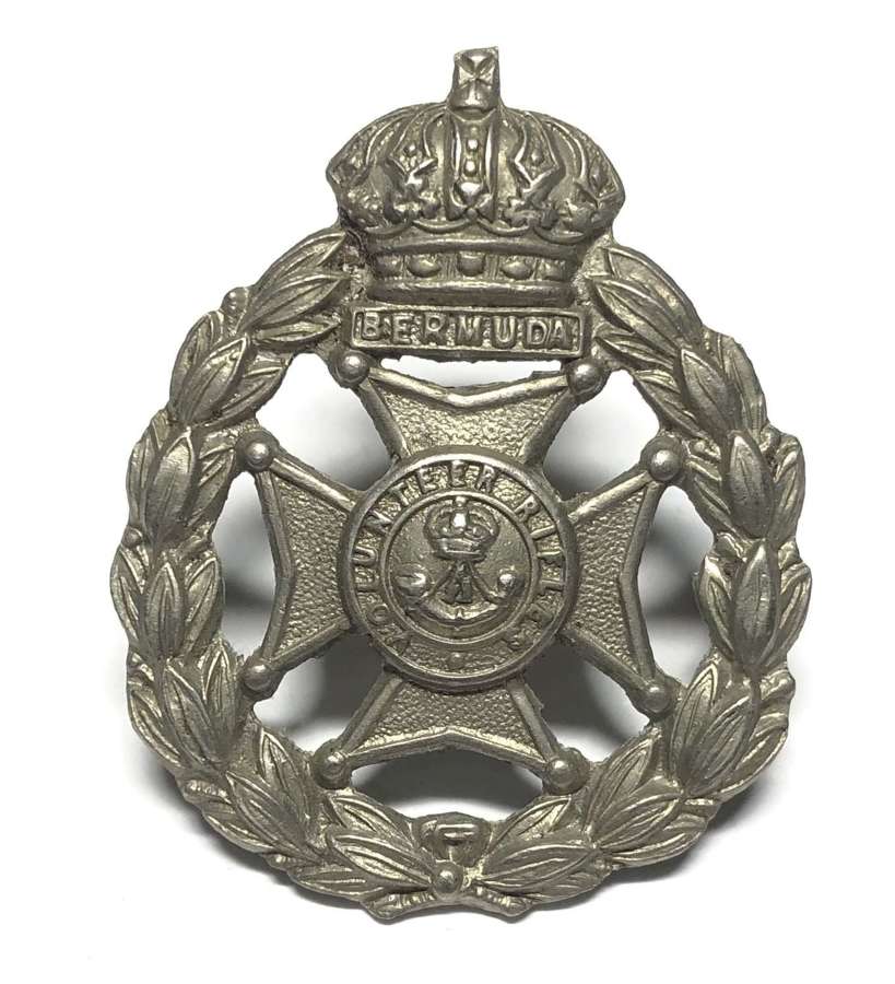 Bermuda Volunteer Rifles Field Sevice Cap Badge circa 1894-1946