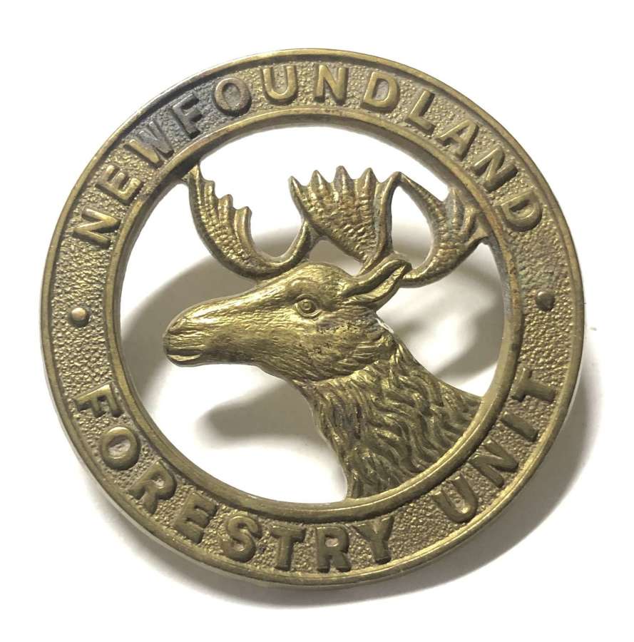 Newfoundland Forestry Unit WW2 cap badge