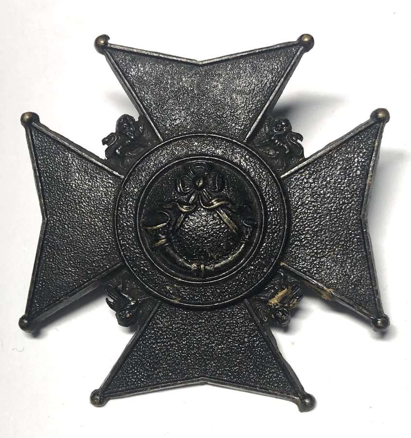 1st (Stockton on Tees) Durham Rifle Volunteers glengarry badge c1875
