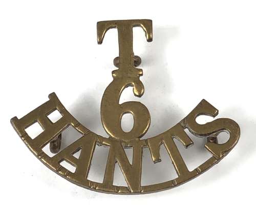T / 6 / HANTS Hampshire shoulder title c 1908-21