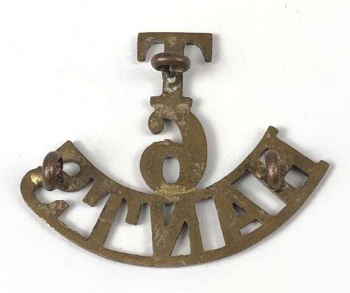 T / 6 / HANTS Hampshire shoulder title c 1908-21