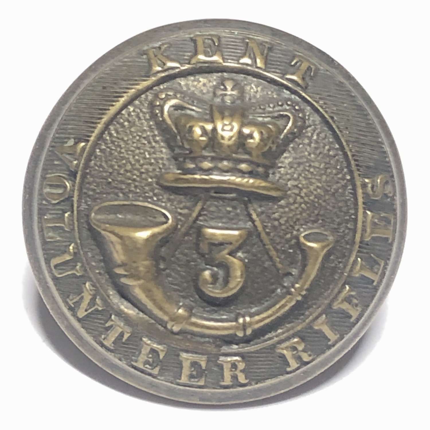 3rd Corps Kent Rifle Vols Victorian tunic button by Firmin & Sons
