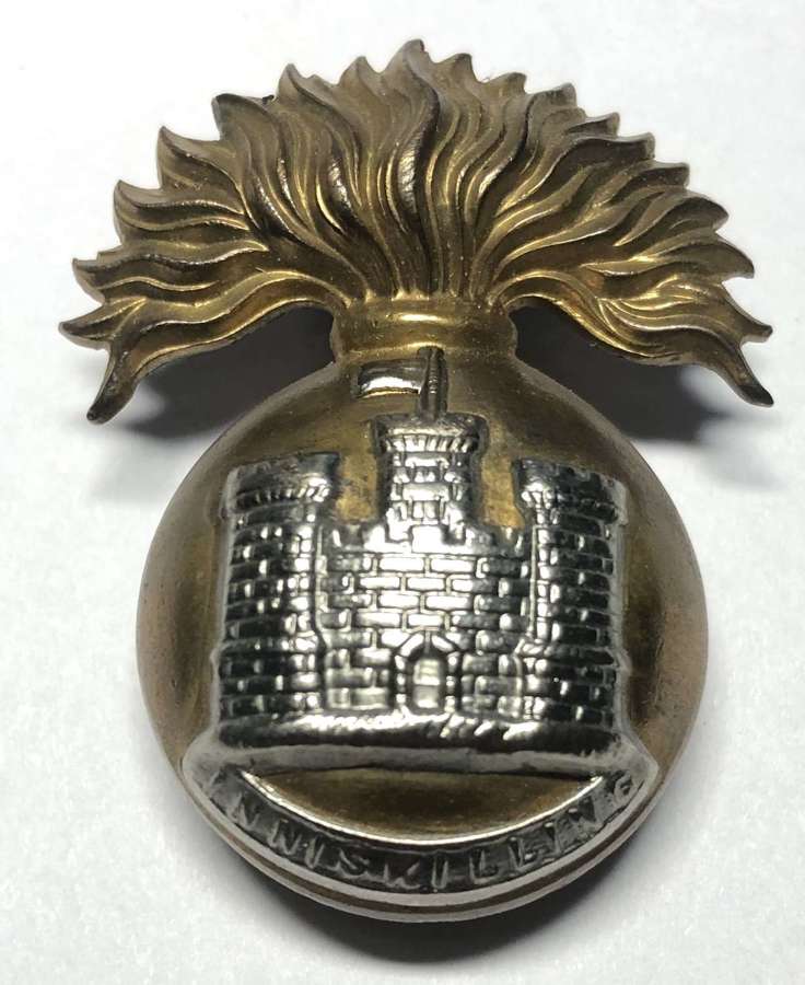 Royal Inniskilling Fusiliers Irish pagri badge.