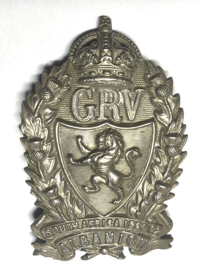 Galloway Rifle Volunteers Scottish glengarry badge circa 1905-08