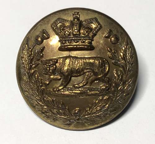 Gordon Highlanders Victorian Mess Waiter’s gilt button