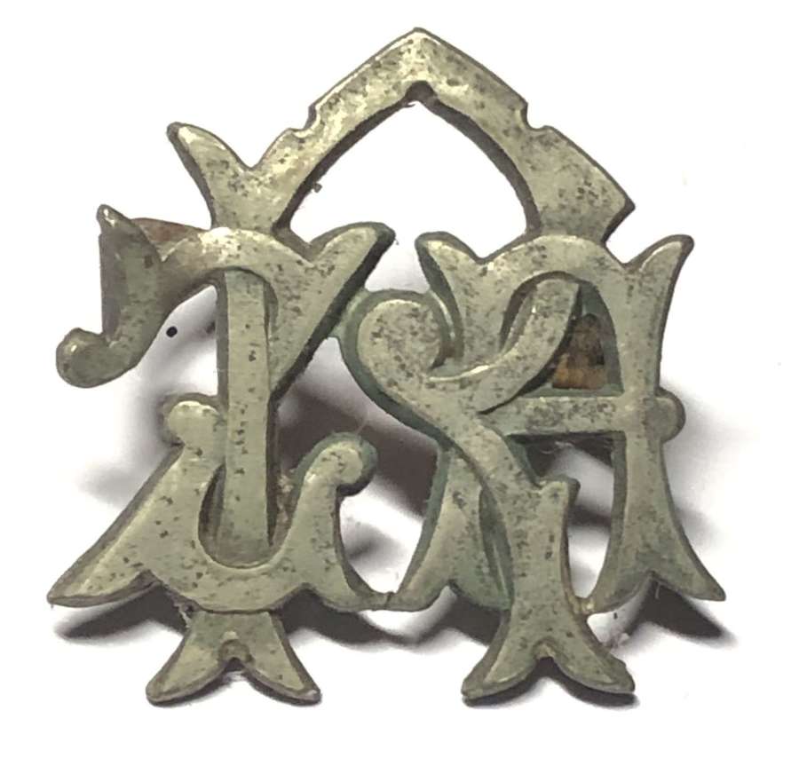 ZAR Native Police Boer War South African white helmet badge