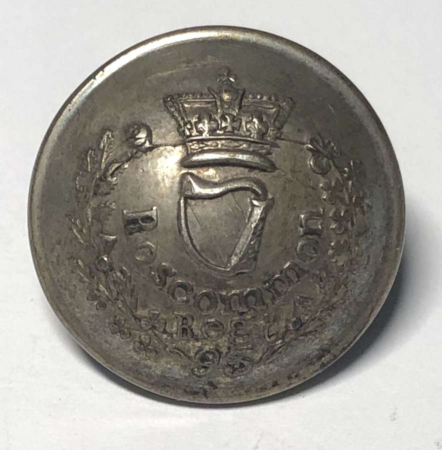 Irish Roscommon Regiment of Militia, Victorian Officer&rsquo;s button