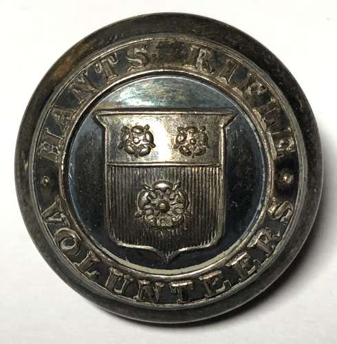 Hampshire Rifle Vounteers Victorian Officer's silvered button