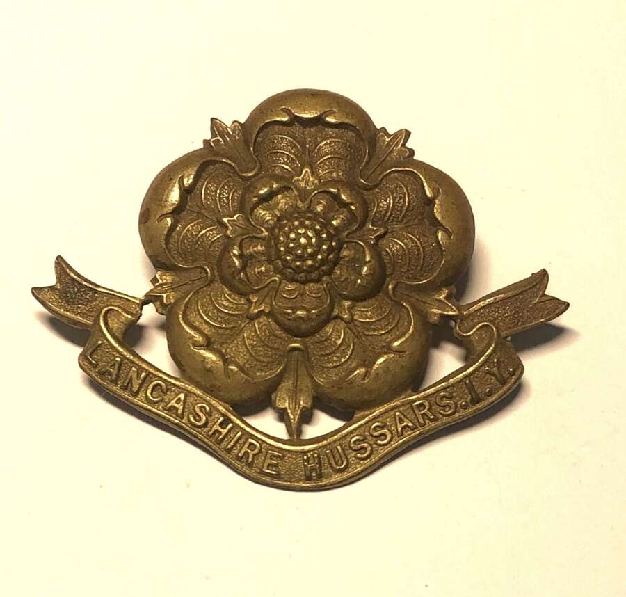 Lancashire Hussars Imperial Yeomanry Edwardian cap badge c. 1901-08