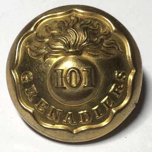 101st Royal Bengal Fusiliers Victorian Officer’s pre 1881 gilt button.