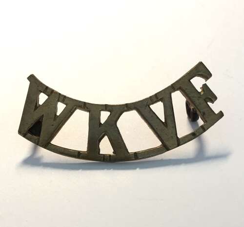 WKVF West Kent Volunteer Force WW1 VTC shoulder title