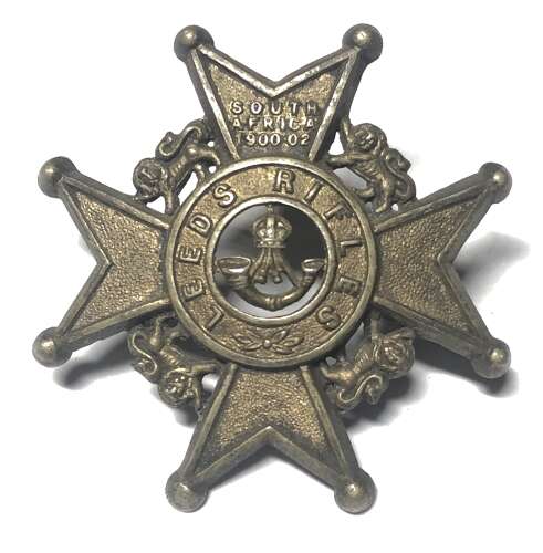 7th Bn. (Leeds Rifles) PWO West Yorkshire Regiment post 1908 cap badge