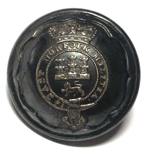 2nd or East Norfolk Militia Victorian Officer’s tunic button by Firmin c.1856-81.