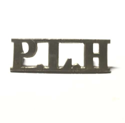 PLH Punjab Light Horse Indian Army silvered shoulder title c 1920-47