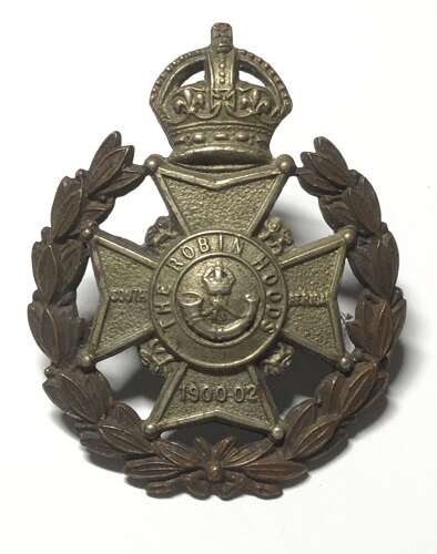 7th (Robin Hood) Bn. Sherwood Foresters post 1908 cap badge for Officers and WOs