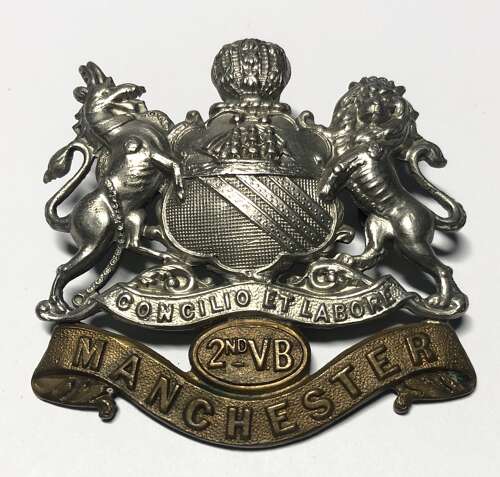2nd VB Manchester Regiment cap badge c. 1896-1908
