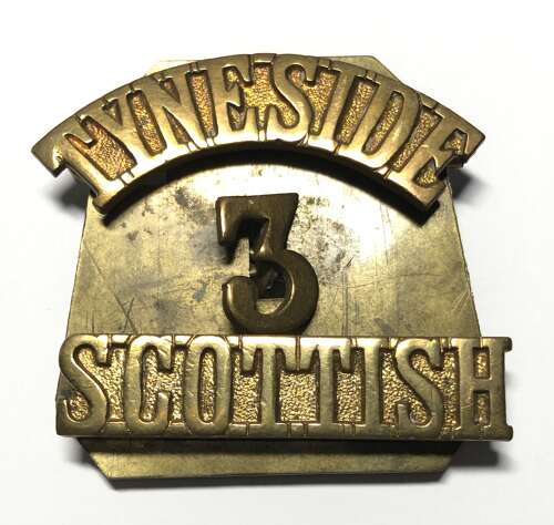 TYNESIDE / 3 / SCOTTISH Kitchener's Army Pals WW1 shoulder title