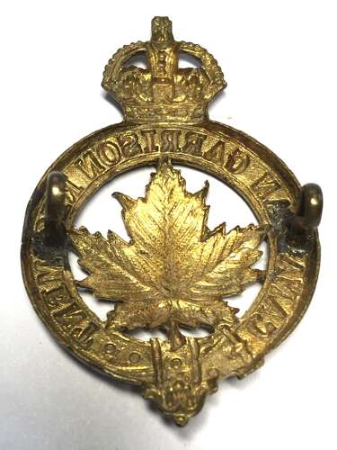 Canadian Garrison Regiment WW1 cap badge