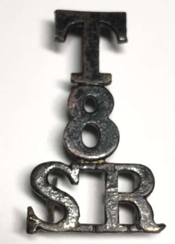 T 8 SR Cameronians Scottish Rifles shoulder title c. 1908-21